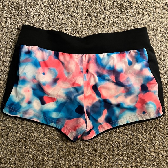 Adidas Women's Black and Multicolor Athletic Shorts - Picture 5 of 6